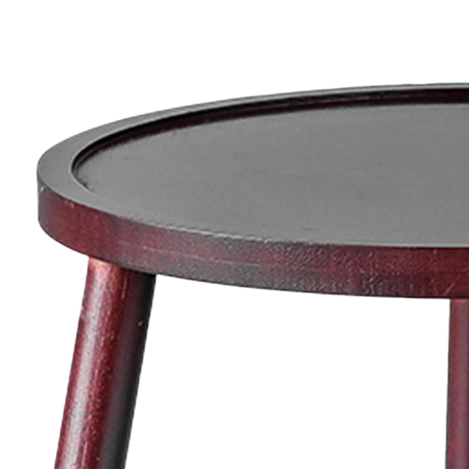 SunniMix Flower Pot Holder Planter Rack Hotel Planter Holder Wooden Plant Stand Table Red