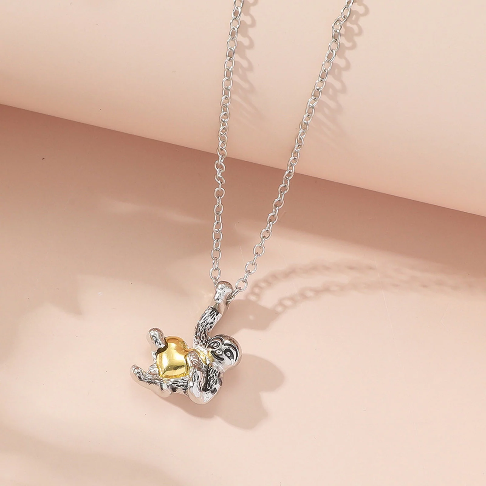 Bridal Jewelry Set for Wedding Pearl Sloth Jewelry Gifts Sterling Silver Sloth Necklace Earings Heart Sloth Jewelry For Women Men Girls Boys Christmas Gifts