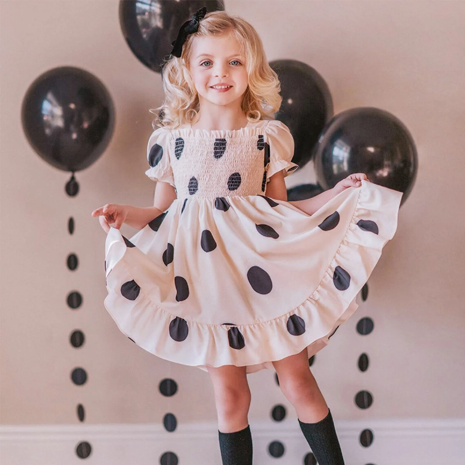 Winter Skater Skirt Toddler Girls Short Sleeve Prints Dress Dance Party Dresses Clothes Skirt Sets Women 2 Piece Outfits Business Casual