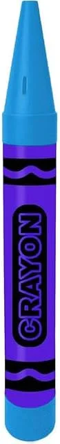PMU Crayon Bank Giant 36 Inch Bi-Color Purple and Turquoise - Giant Crayon Piggy Bank Jumbo Coin Savings Bank for Kids, Playground Decoration (1/Pkg) Pkg/1