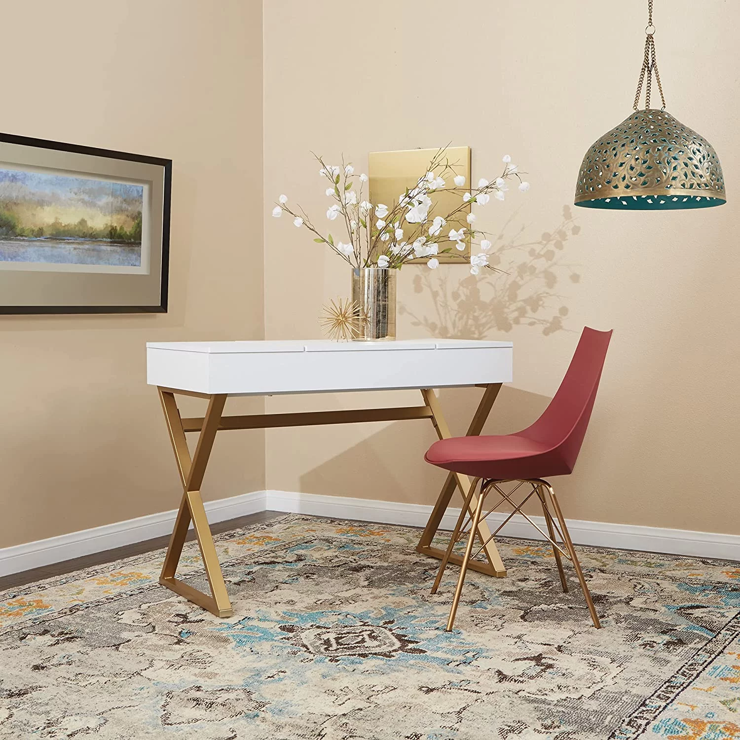 WYZQ Oakley Mid-Century Modern Bucket Chair  Desert WYZQ