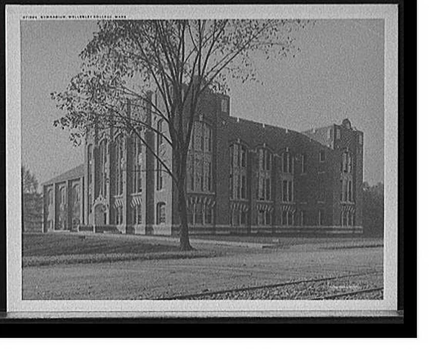 Historic Framed Print, Gymnasium, Wellesley College, Mass., 17-7/8