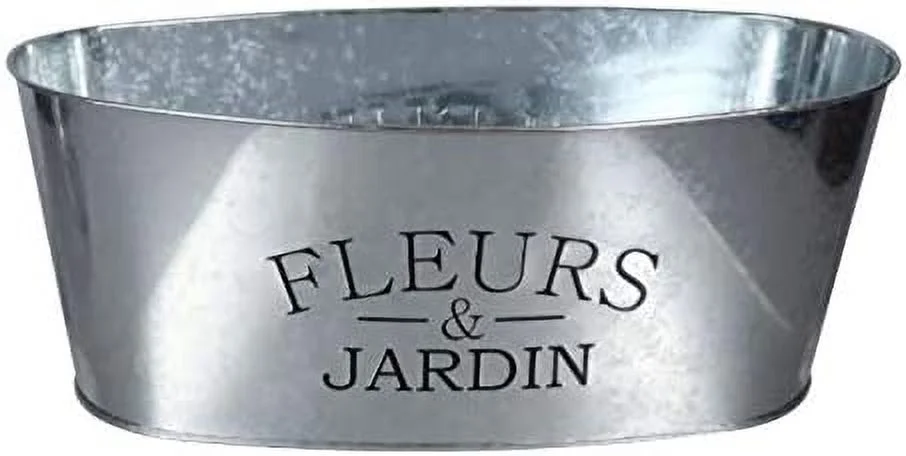 2 Pack - Oval Galvanized 