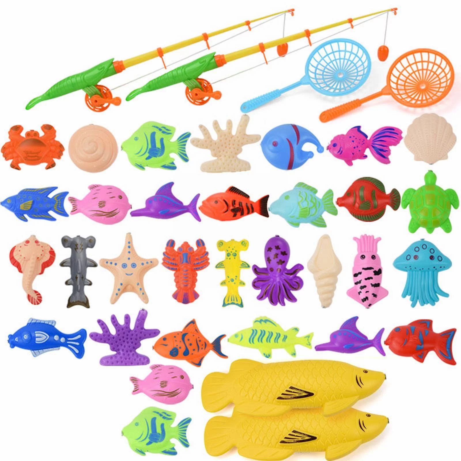 Water Table for Toddlers Age 3-5 Summer Children's Fishing Toy Pool Set Kids Playing Water Boys And Girls Toys