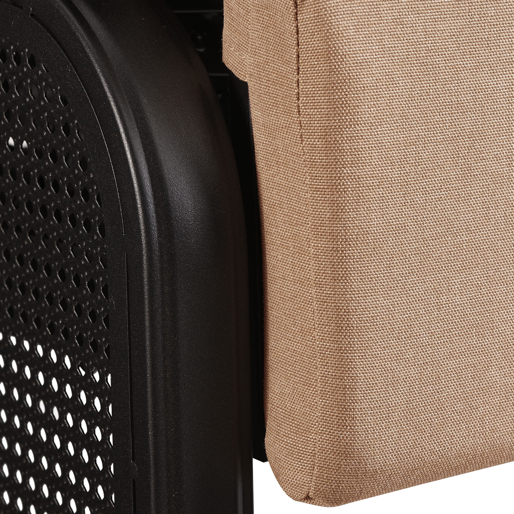 Ulax Furniture 2-Person Conversation Set Seating Group with Recliner Chairs and Metal End Table (Beige)