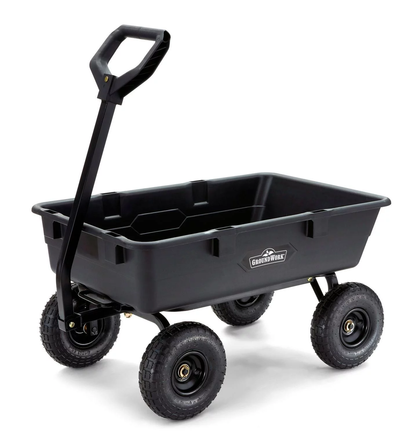 GroundWork 800 lb. Capacity Pro Series Poly Dump Cart