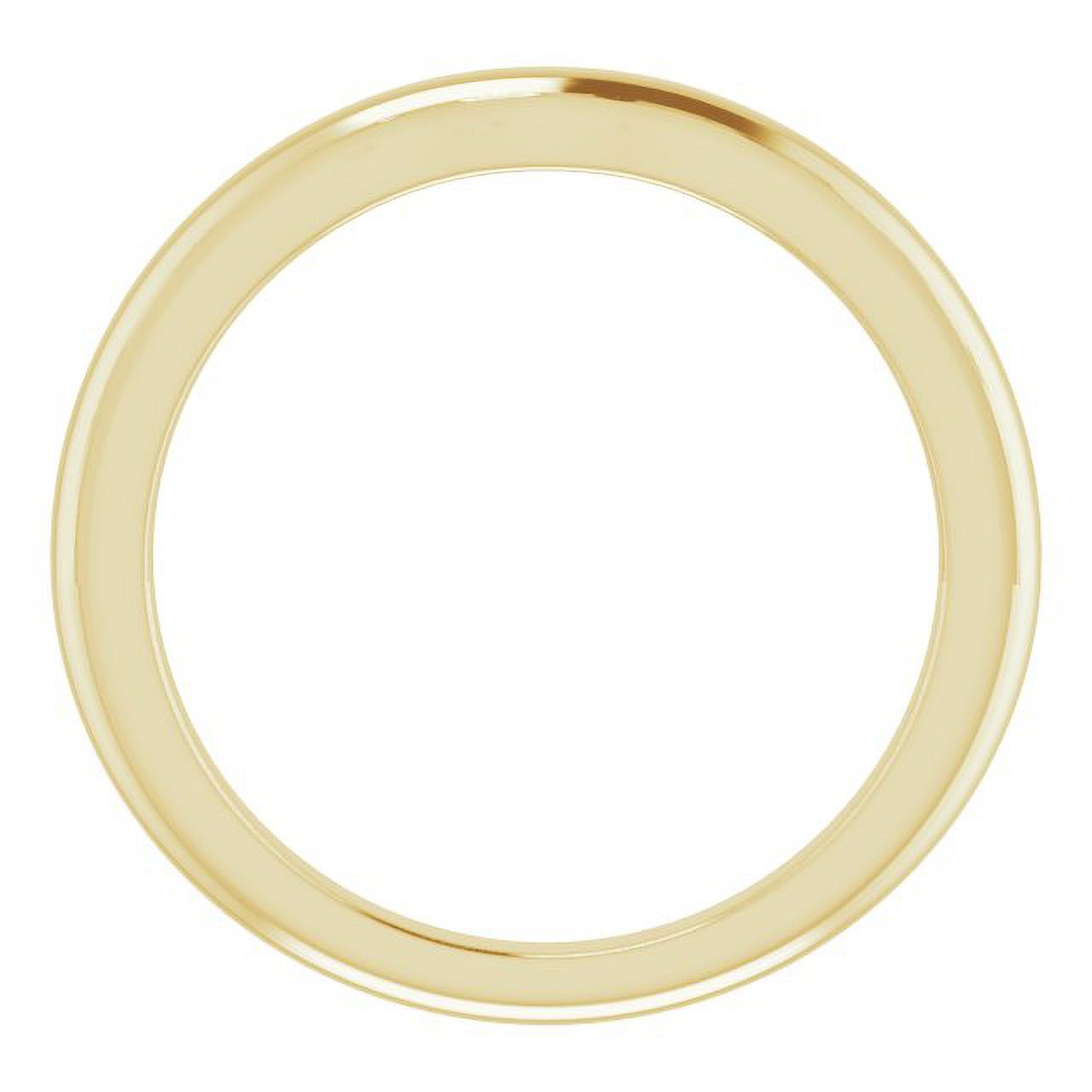 14K Yellow Band for 7.4 mm Round Ring 51837:524:P