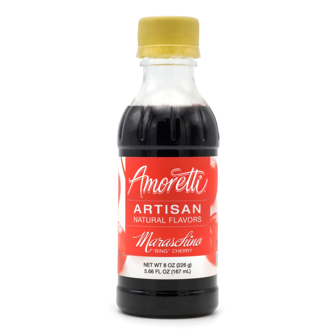 Amoretti - Natural Maraschino Bing Cherry Artisan Flavor Paste 2.2 lbs - Use In Pastry, Savory, Brewing & Ice Cream Applications, Preservative Free, No Artificial Sweeteners, Highly Concentrated
