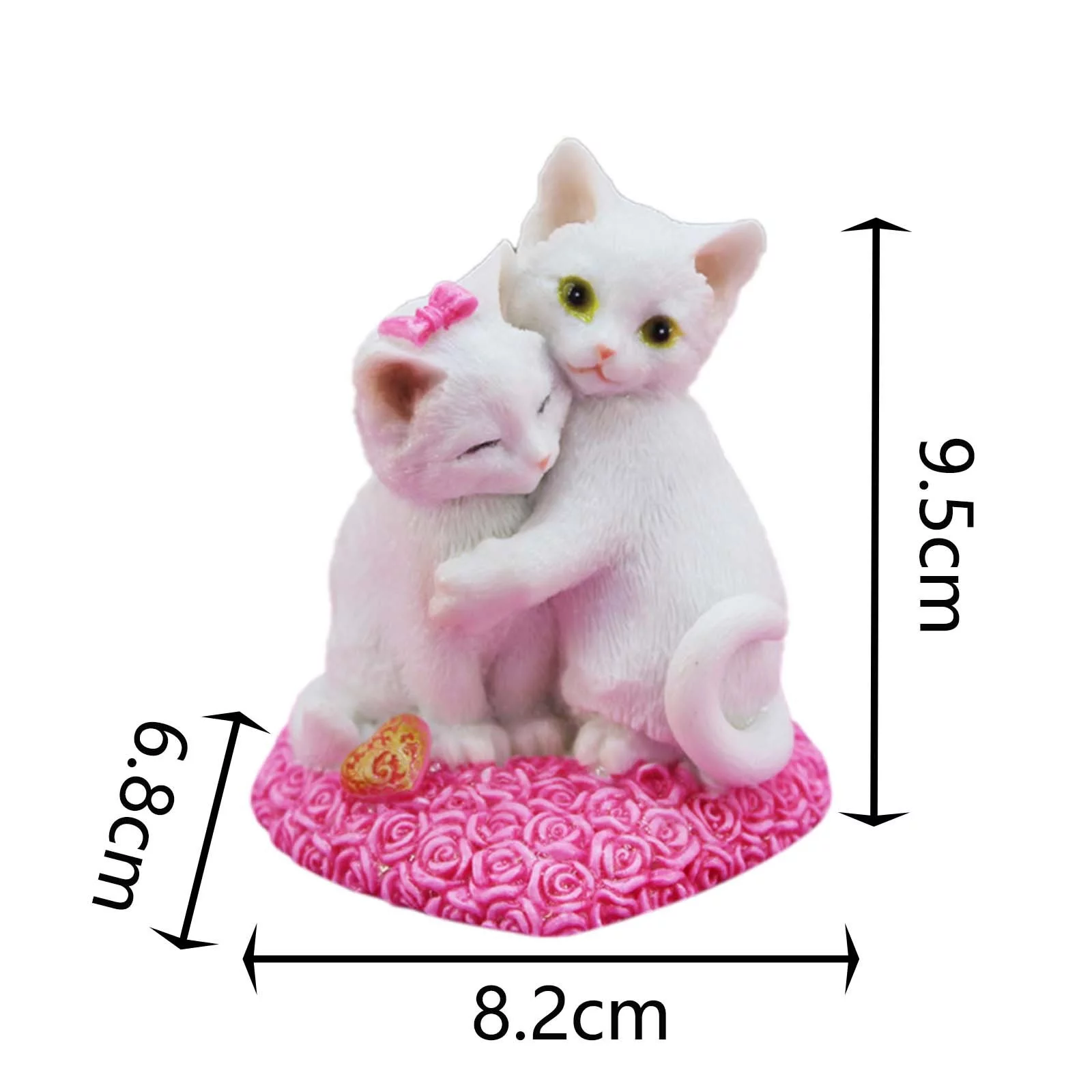 iju7gthy Wipes with Deet 4th of July Indoor Cute Simulation Cat Resin Flower Pot Micro Landscaping Carration