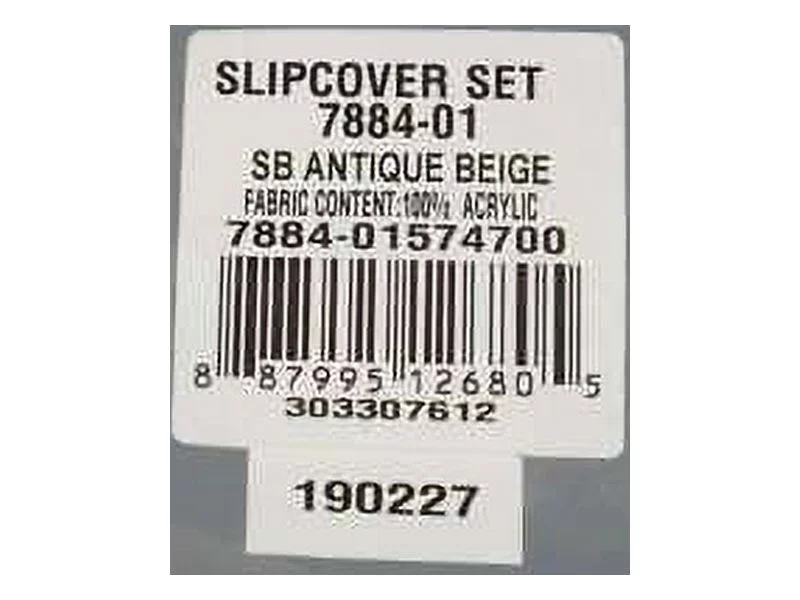 Cambridge and Spring Haven Sunbrella Canvas Antique Beige Lounge Chair Slipcover