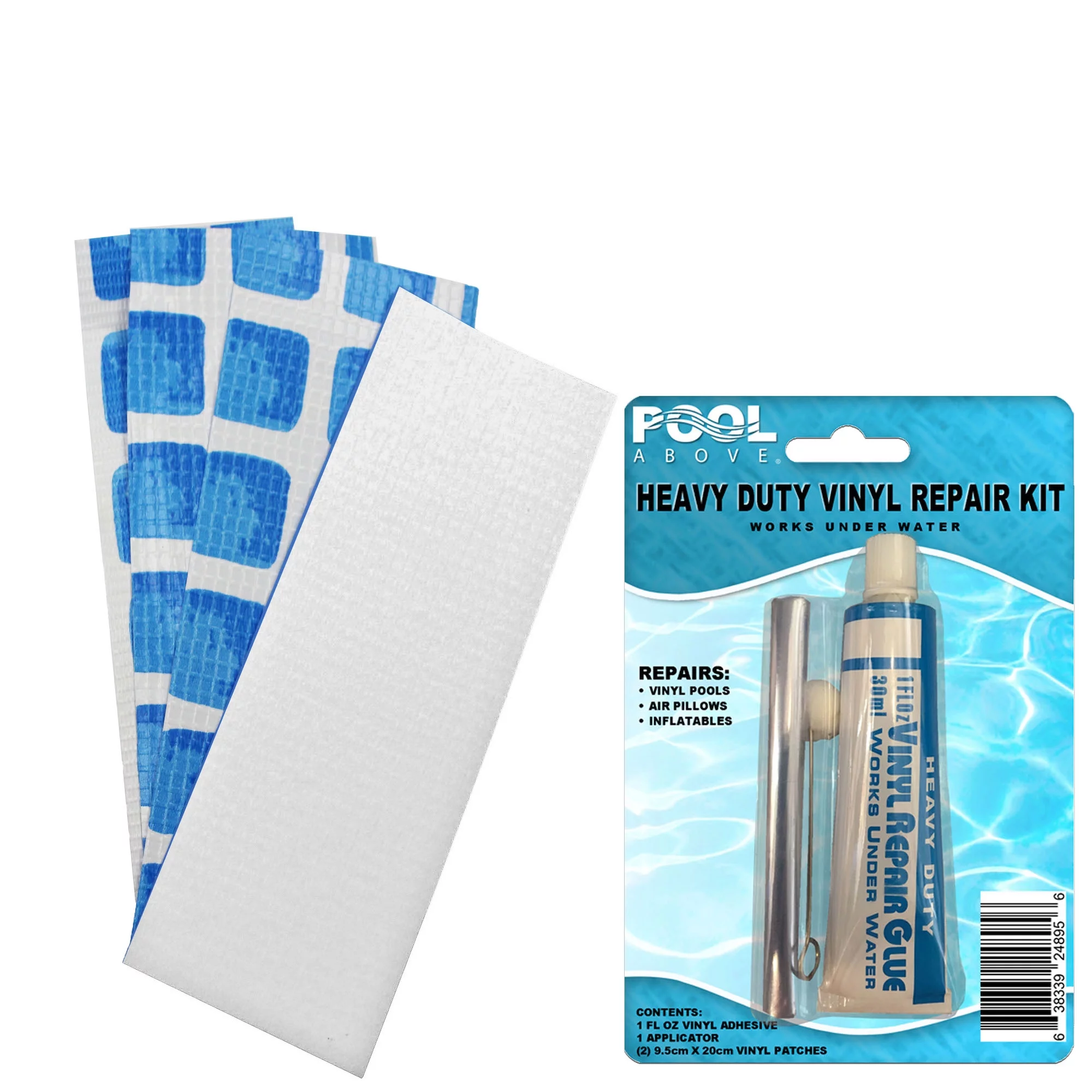 Pool Above Repair Kit for Above Ground Pool Liner | for Above Ground Pools | Vinyl Glue, Patches