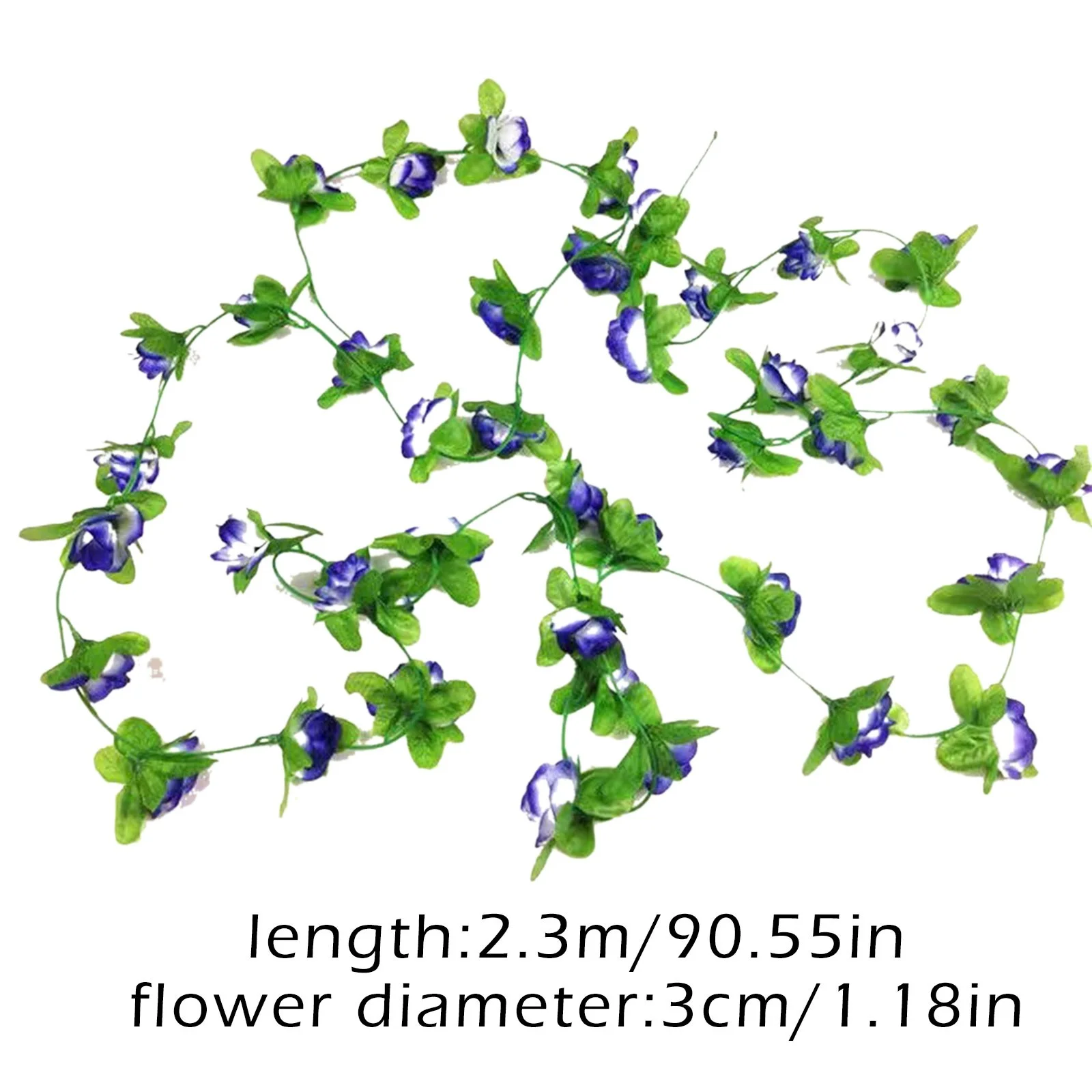 YDNGF 42 Small Rose Artificial Garland Artificial Leaf Outdoor Fall Flowers for Decoration No Fade Faux Plastic Autumn Flower Garden Porch Window Box Decor