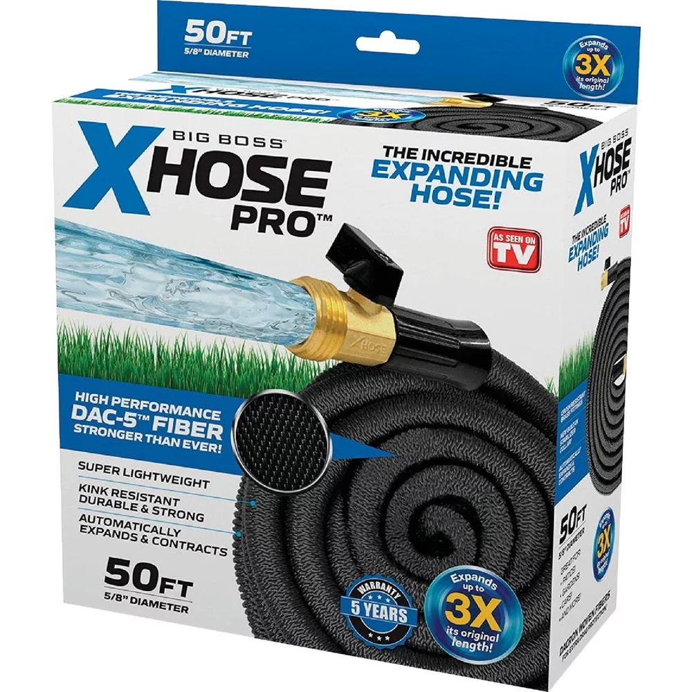 Big Boss XHose Pro 5-8 In. Dia. x 50 Ft. L. Expandable Hose 1256 1256 702616