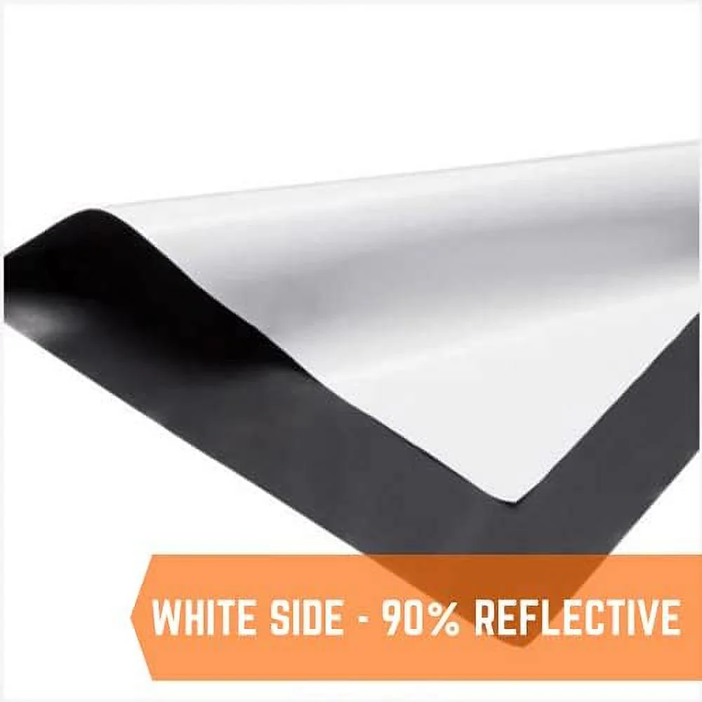 Black & White Greenhouse Plastic Sheeting  6 Mil  (10' X 25')  90% Reflective Green House Covering Film For Farming, Gardening, Agriculture