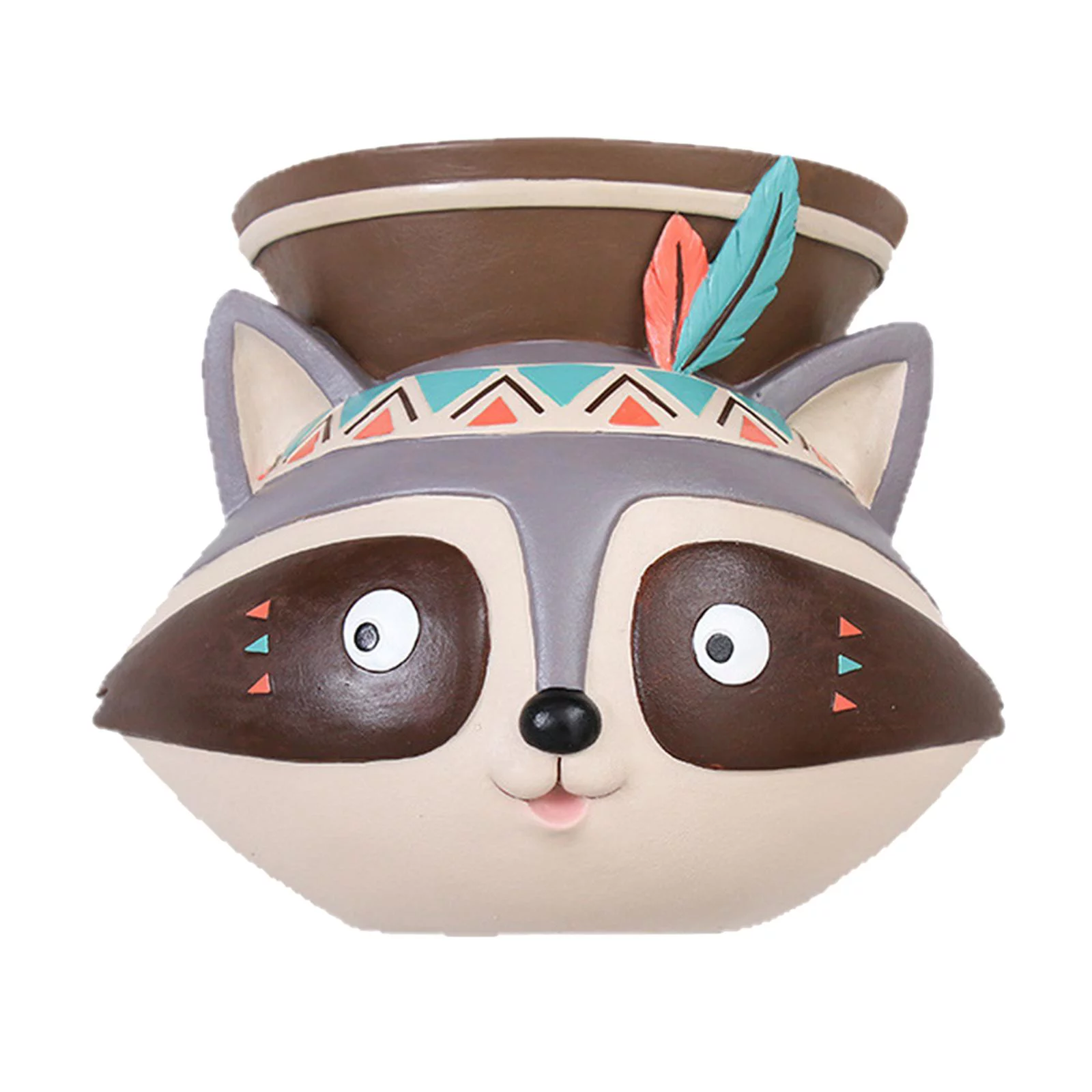 Animal / Wall Mounted / Outdoor for Plants / Resin Planter Pot, Planter Pots for Outdoor Plants - Raccoon
