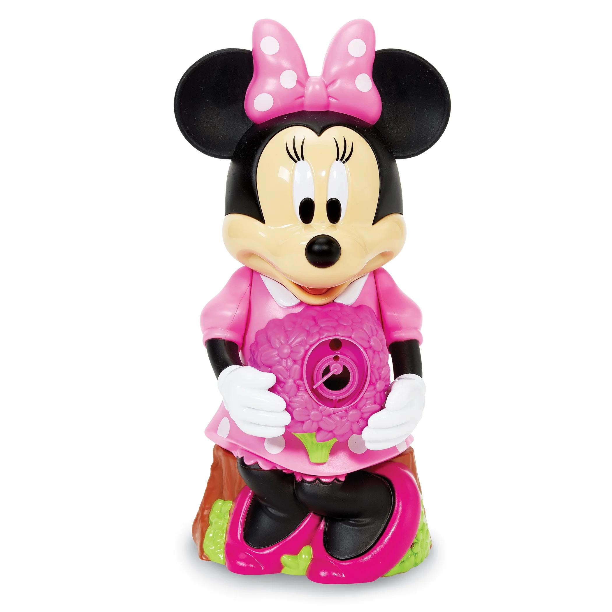 Collections Etc Minnie Mouse Action Bubble Blower Toy with 4 oz. Bubble Solution