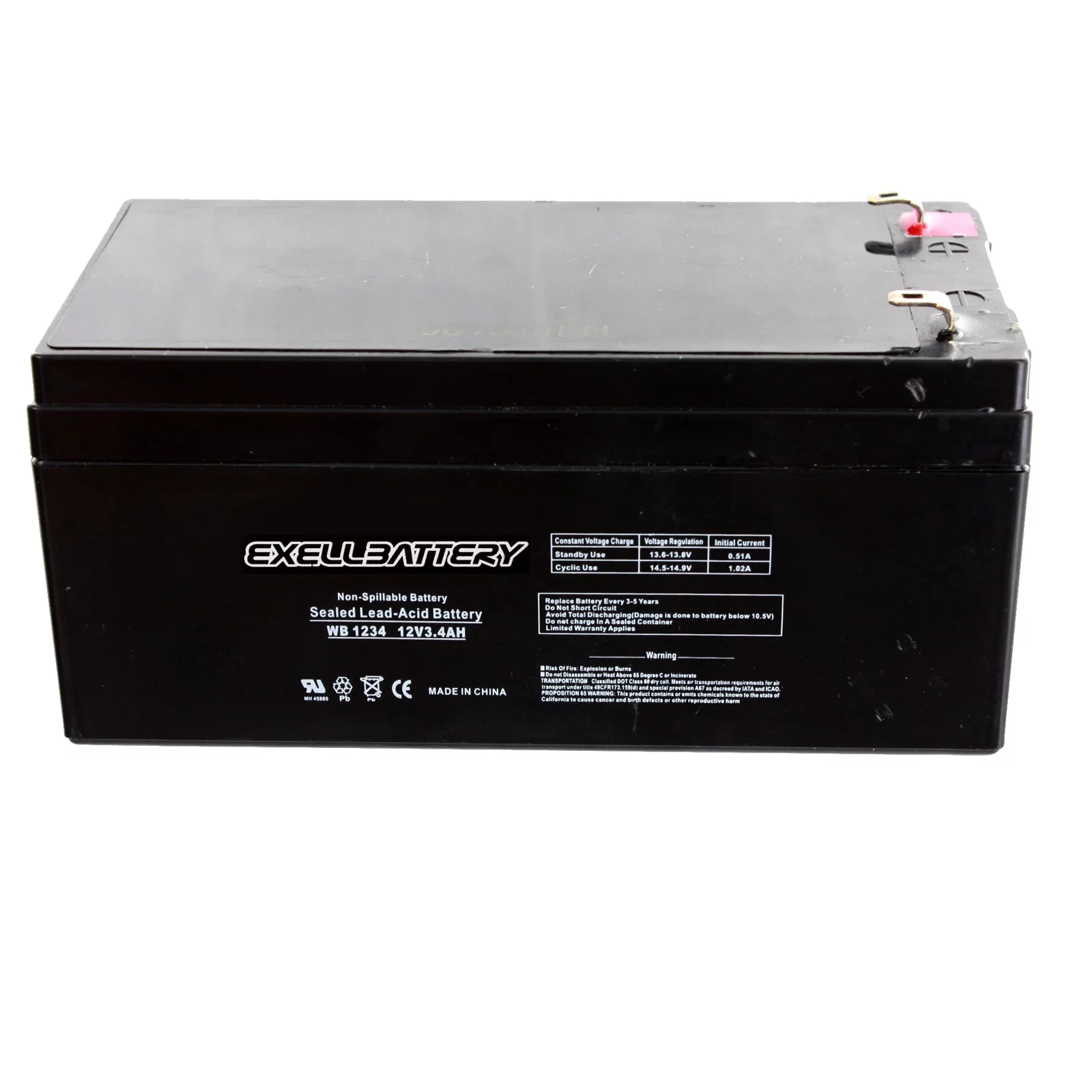 Replacement for Toro Lawn mower # 106-8397 BATTERY-12V 3.4Ah