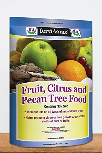 Fertilome Fruit, Citrus & Pecan Tree Food 19-10-5 (trace elements, nutrients for tree growth), 4 LB