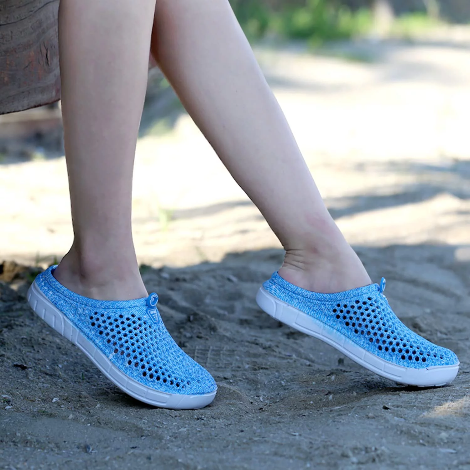 KAQ Women's Clogs Shoes Sandals Quick-Dry Lightweight Summer Beach Shoe Garden Clogs Casual Slippers