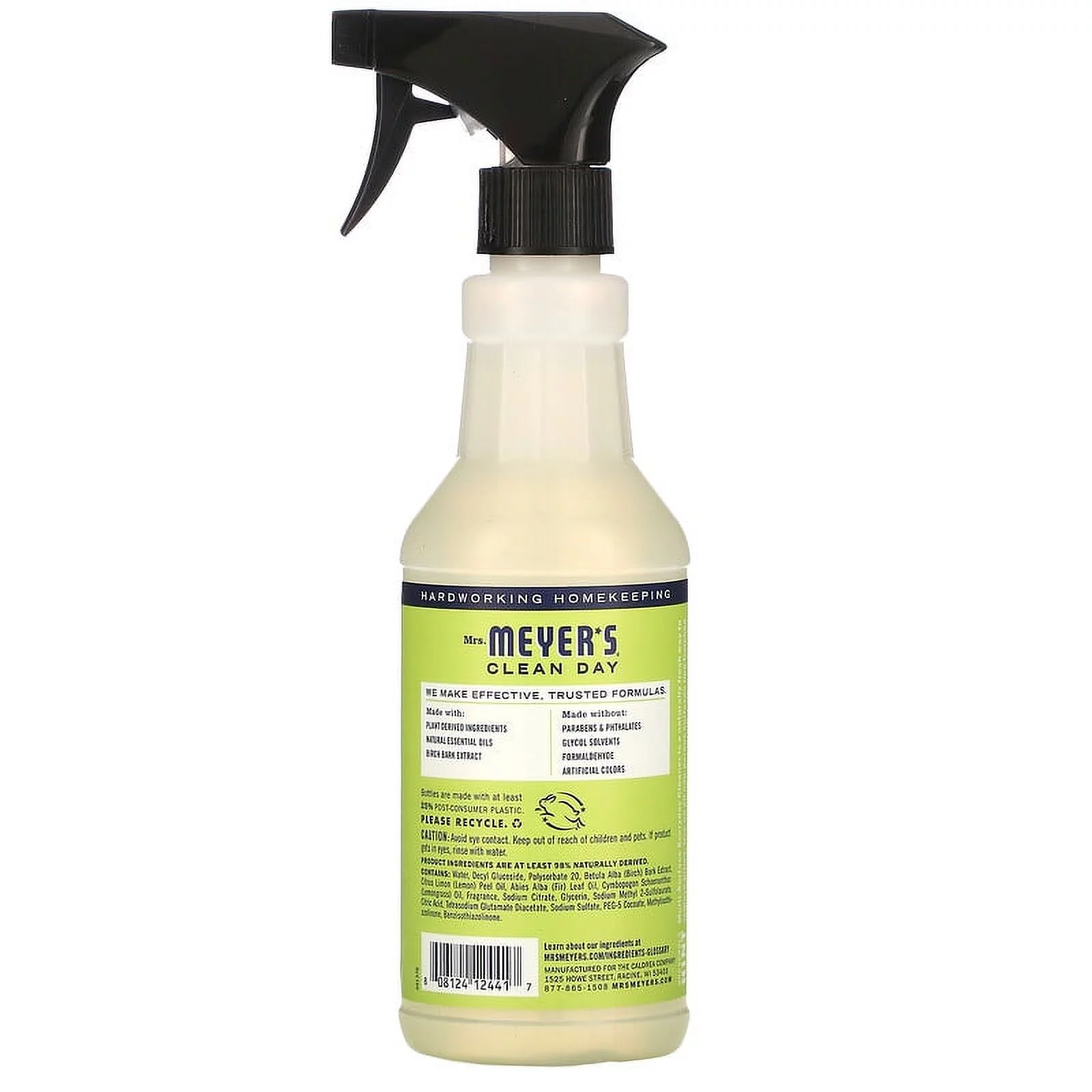 Mrs. Meyers Clean Day, Multi-Surface Everyday Cleaner, Lemon Verbena Scent, 16 fl oz Pack of 4