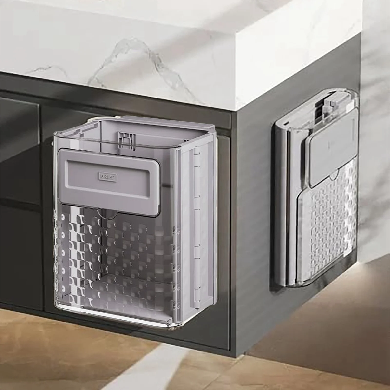 Fabric Sheet Holder Wall Mounted Hanging Can With Lid Kitchen Can With Lid Kitchen Cabinet Door Or Under Can Bathroom Living Room Laundry Office Foldable Birthday Gifts For Boyfriend