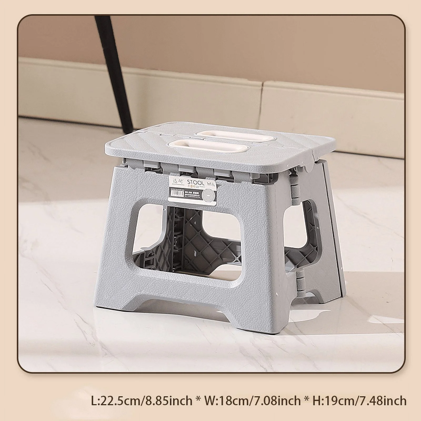 Gxcevsou 1pc Adult Portable Folding Stool, Thickened Plastic Saddle Chair For Outdoor Activities And Fishing