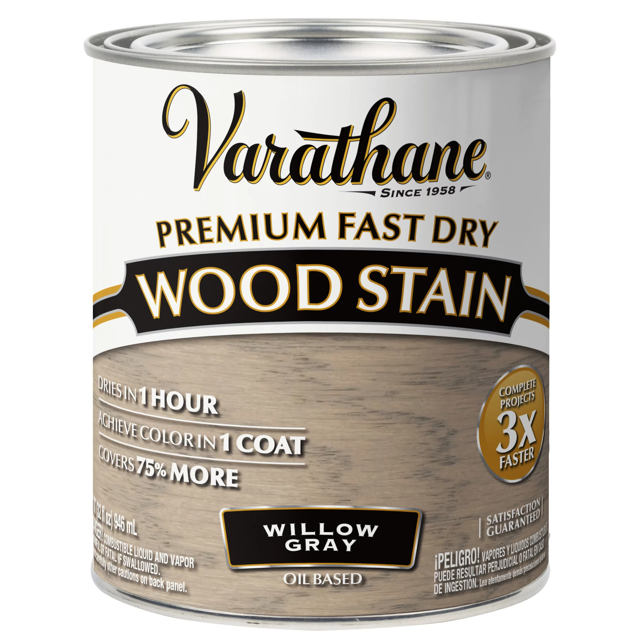 Willow Gray, Varathane Premium Fast Dry Wood Stain-357180, Quart, 2 Pack
