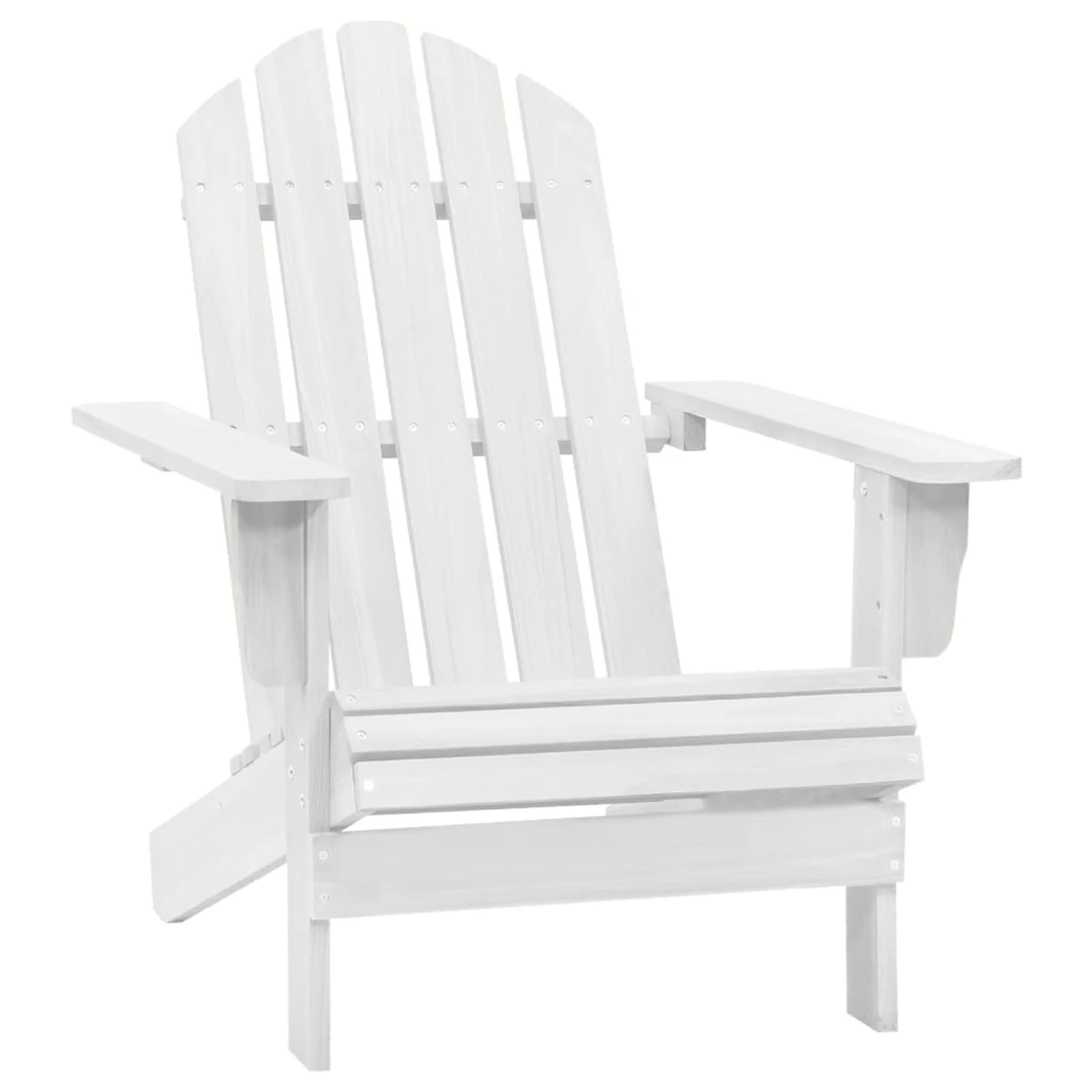 OWSOO Patio Chair Wood White
