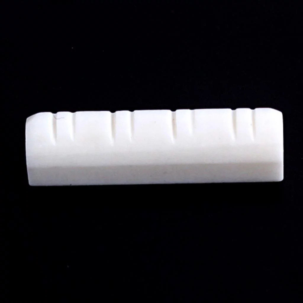 MERIGLARE 5xMandolin Nut 8 String Mandolin Bone Slotted Nuts 28x5x7mm