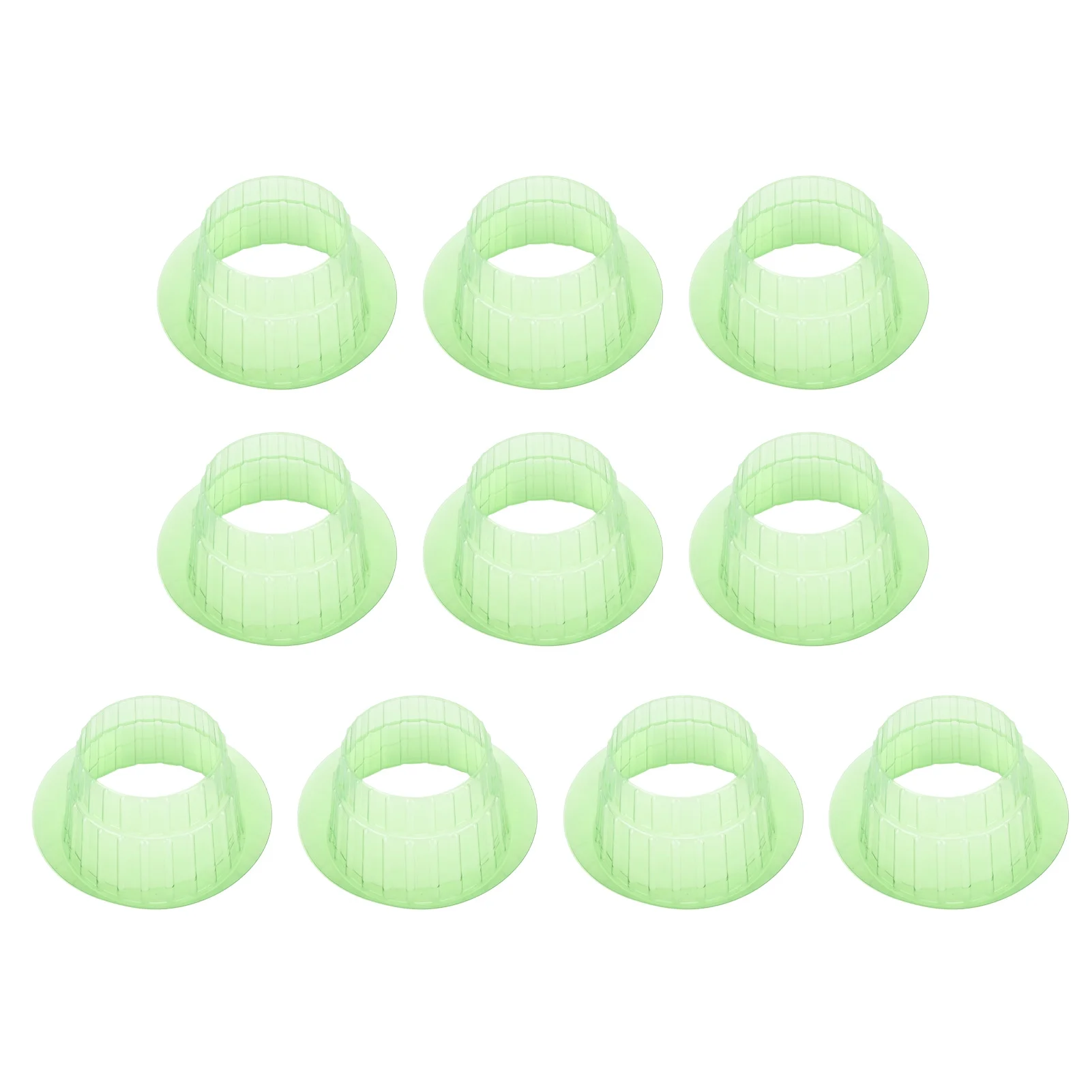 Ouitble 10Pcs Garden Cloches, Round Plastic Plant Cover Plant Seed Humidity Domes for Home Garden Yard Greenhouse