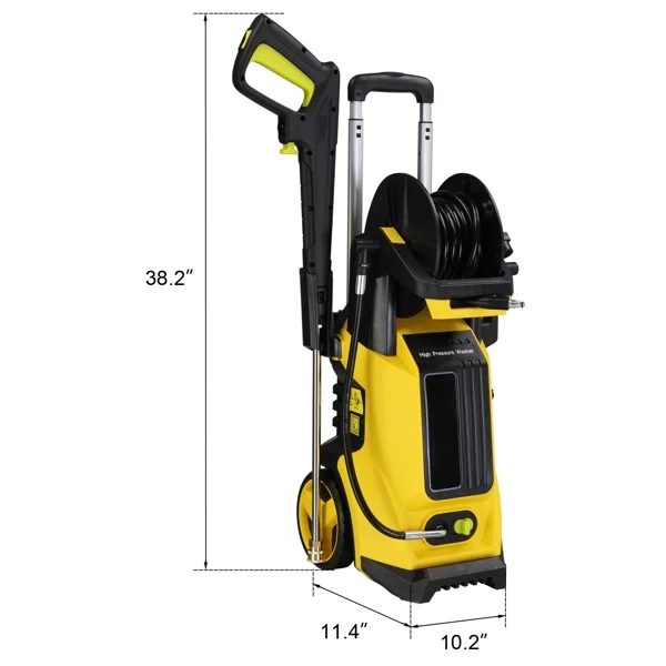 Fithood 110V,3800PSI 102A 110V,3800PSI,1800W high pressure cleaner yellow