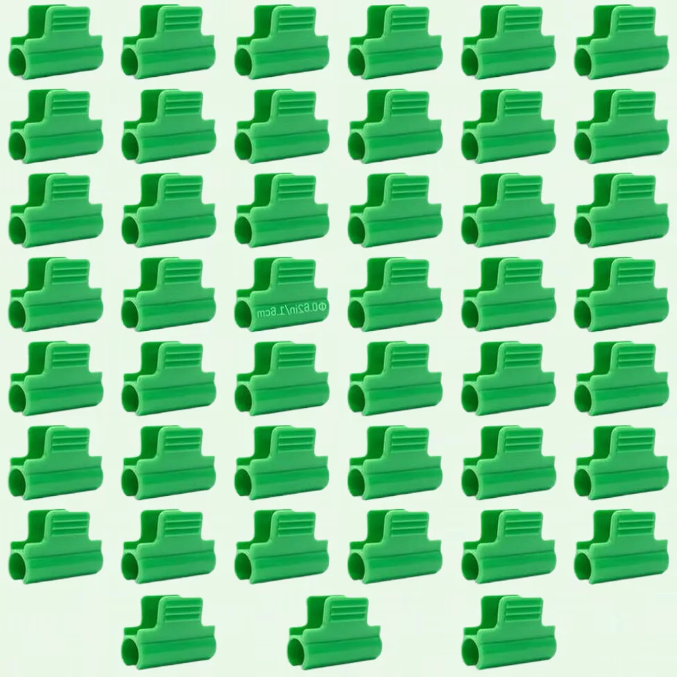 Greenhouse Clamps, 45pcs, Film Row Cover Netting Tunnel Hoop Clip, Support Frame, 16mm