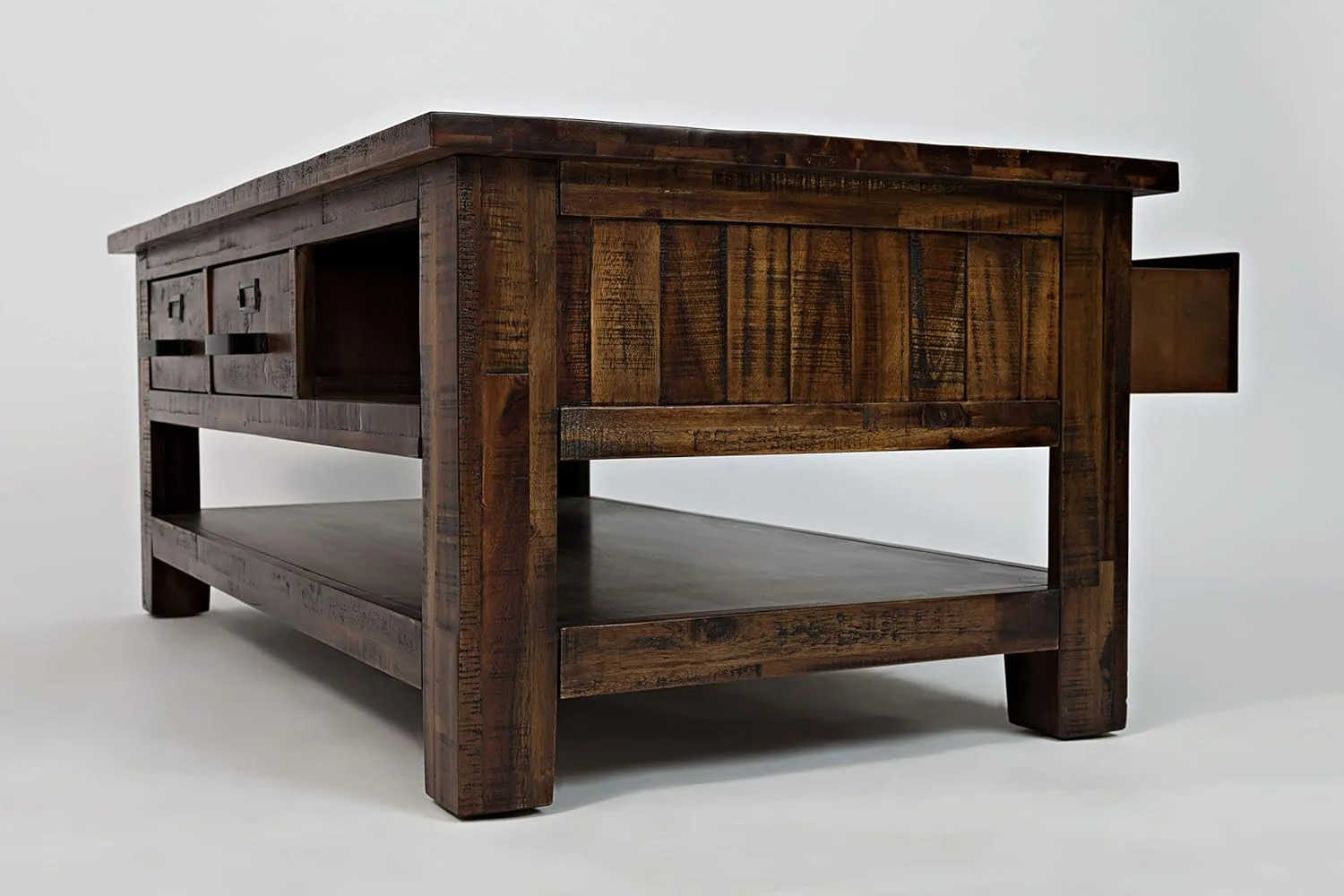 Cannon Valley Three Drawer Acacia Coffee Table