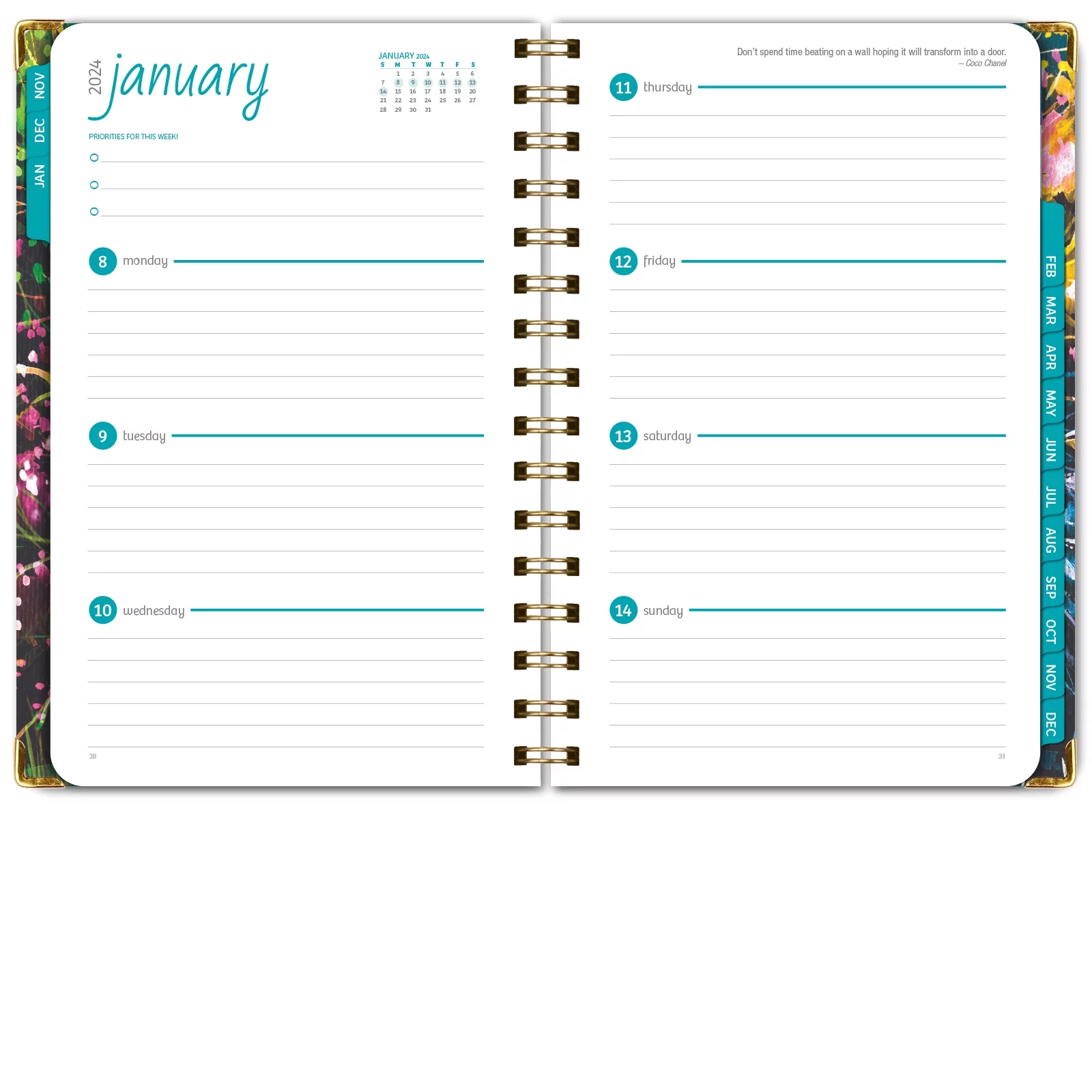 Hardcover CY 2024 Fashion Planner - 5.5