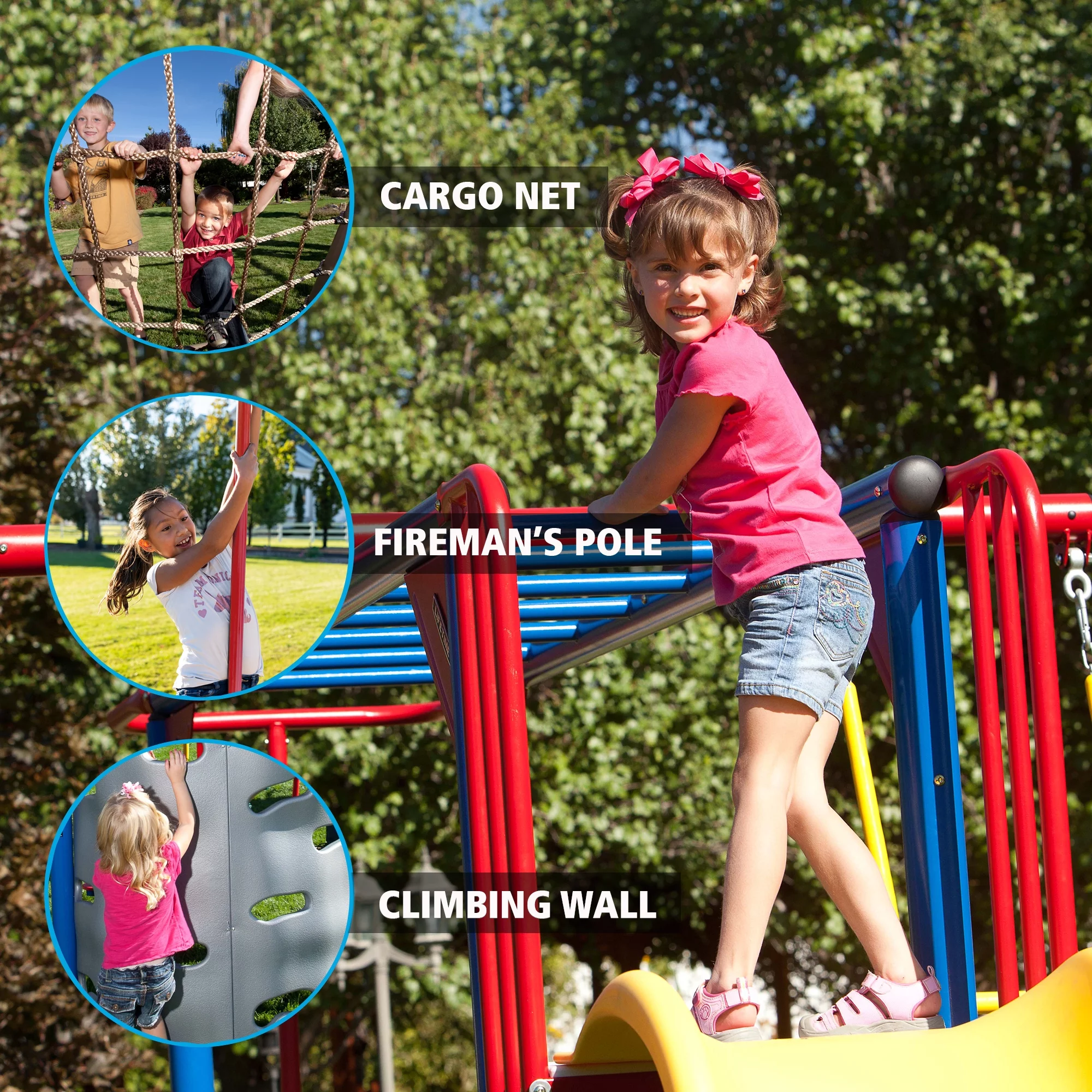 Lifetime Big Stuff ® Deluxe Swing Set, Primary (91087)