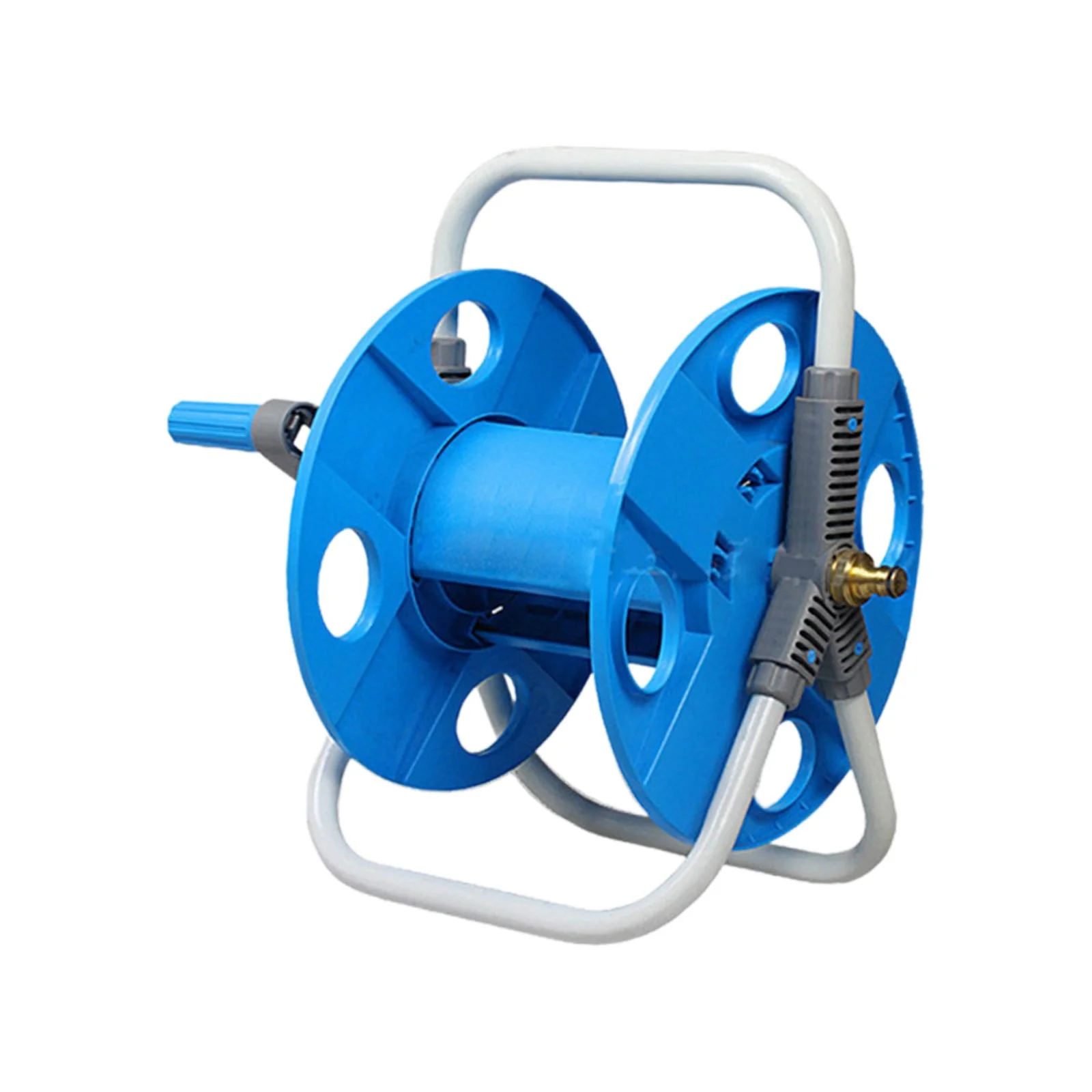 kesoto Hose Reel Cart Pipe Storage Rack Garden Tool Resistant Pipe Organizer Water Hose Holder for Agriculture Outdoor Cleaning Farm BM03 40M