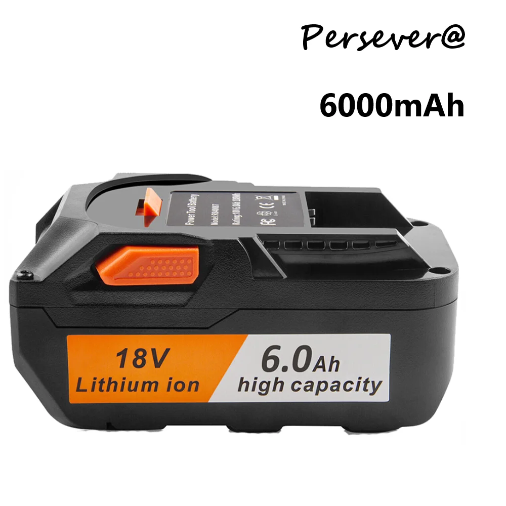 New for Ridgid R840085 6.0Ah Lithium Battery Work with Rigid 18Volt R840087 Electrical Tools
