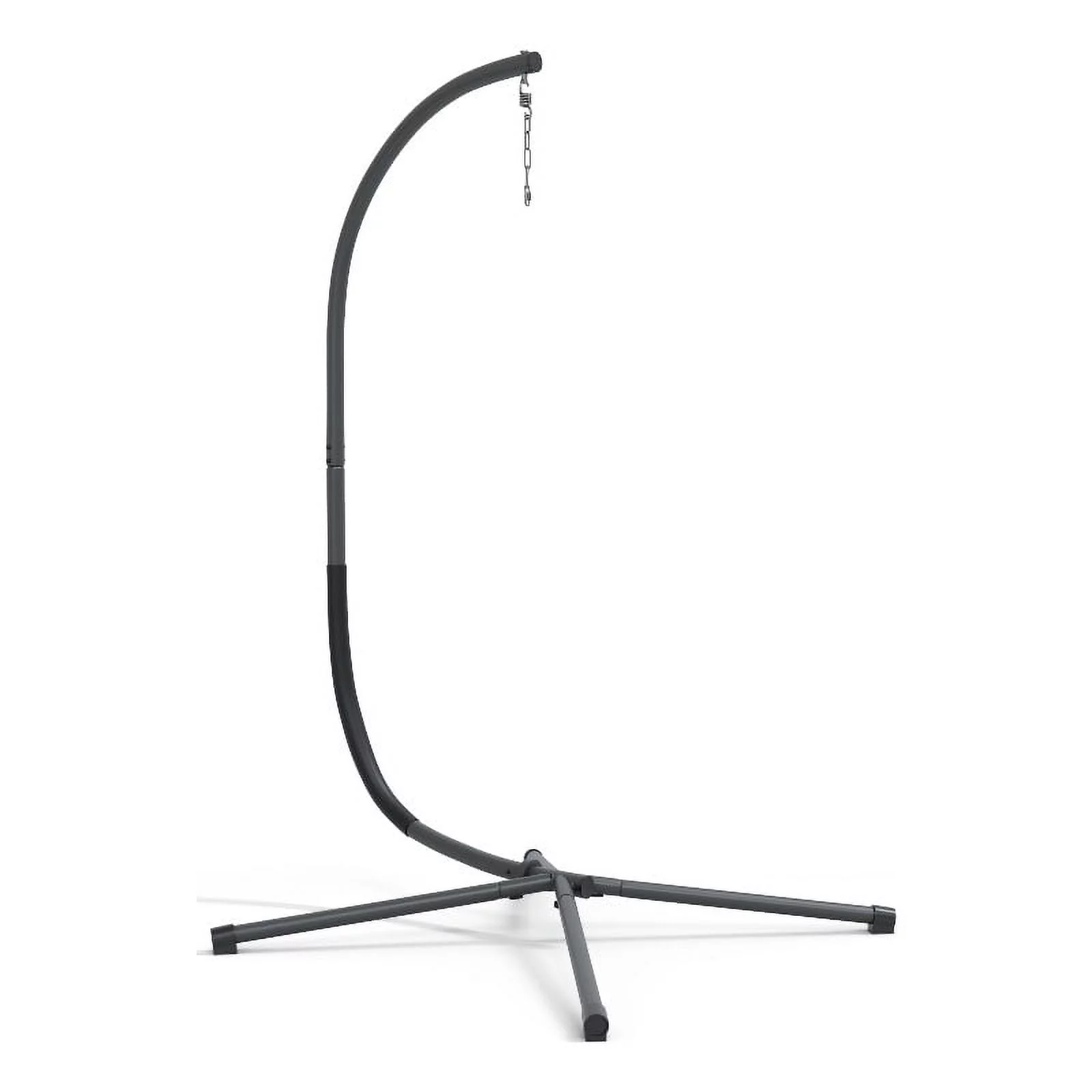 Afuera Living Wave Hanging Metal C-Stand for Swing Chair in Black