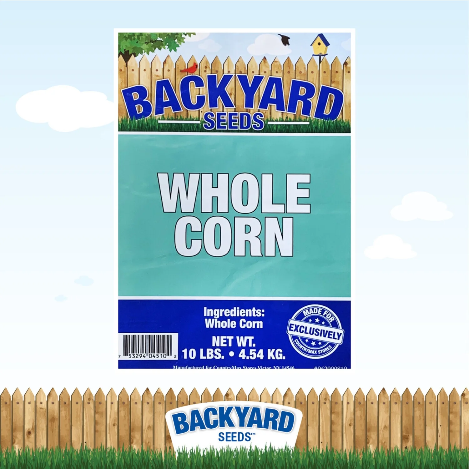 Backyard Seeds Whole Corn 10 Lb.