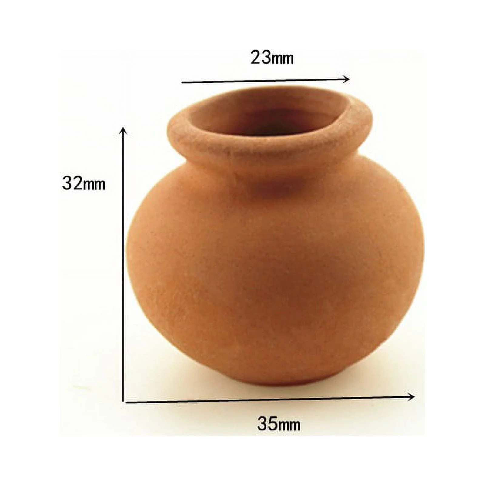 2PCS Mini Flower Pots Clay Plant Pot for Planter Wedding Decoration Craft