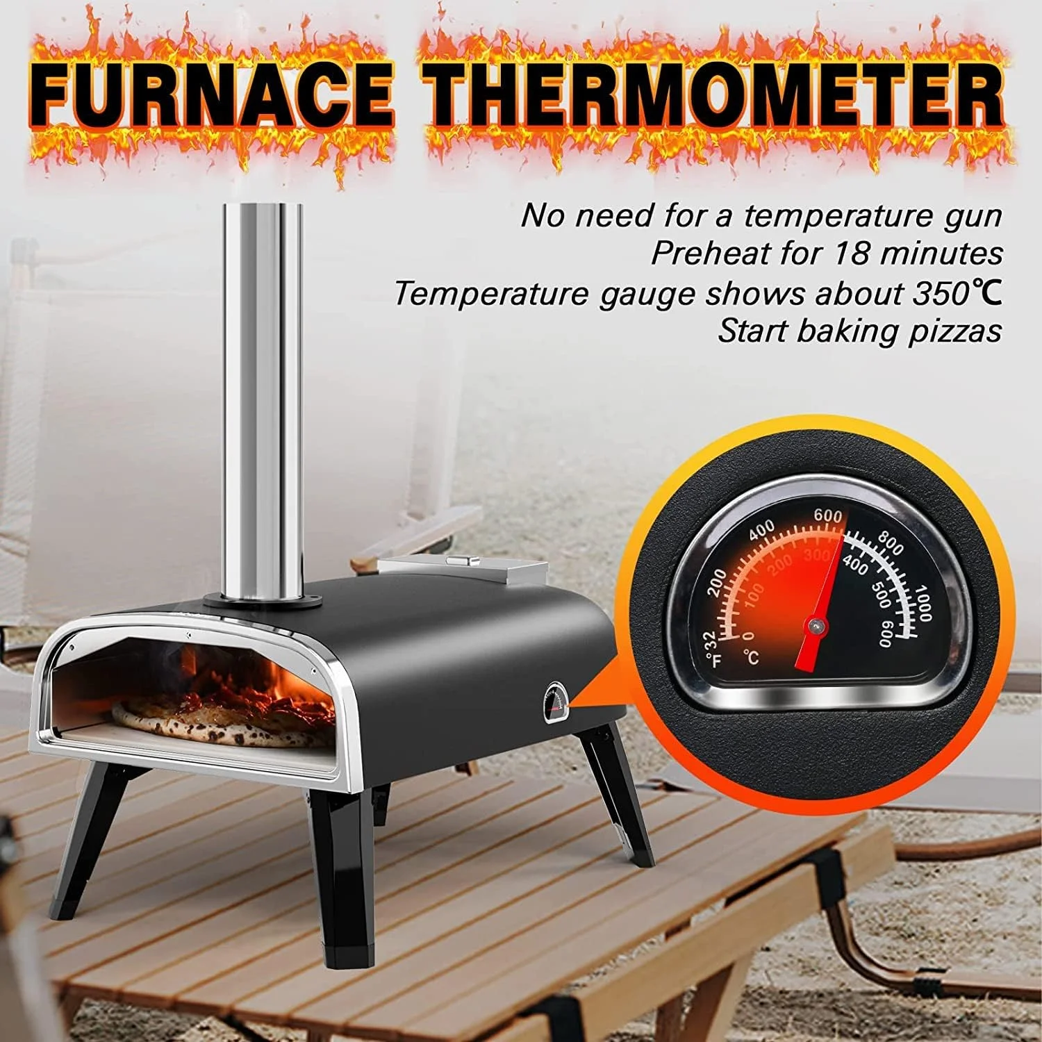 Open Box aidpiza Pizza Oven Outdoor 12