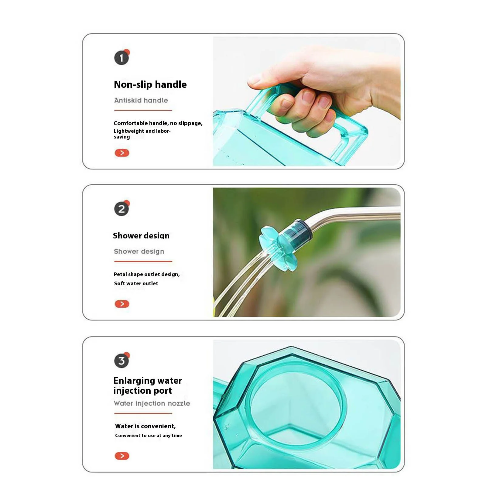 GuLuBin Irrigation Timer Wifi Drizzle Pot Watering Garden Tools Stainless Steel Long Nozzle Household Watering Sprinkler Blue