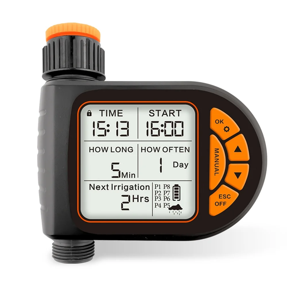 moobody Irrigation Controller, Intelligent LCD Screen Garden Watering Timer for Efficient Plant Care