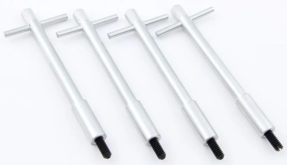 Moroso Valve Cover Fastener Wing Nuts Clear Powder Coat 4 pc P/N 68581