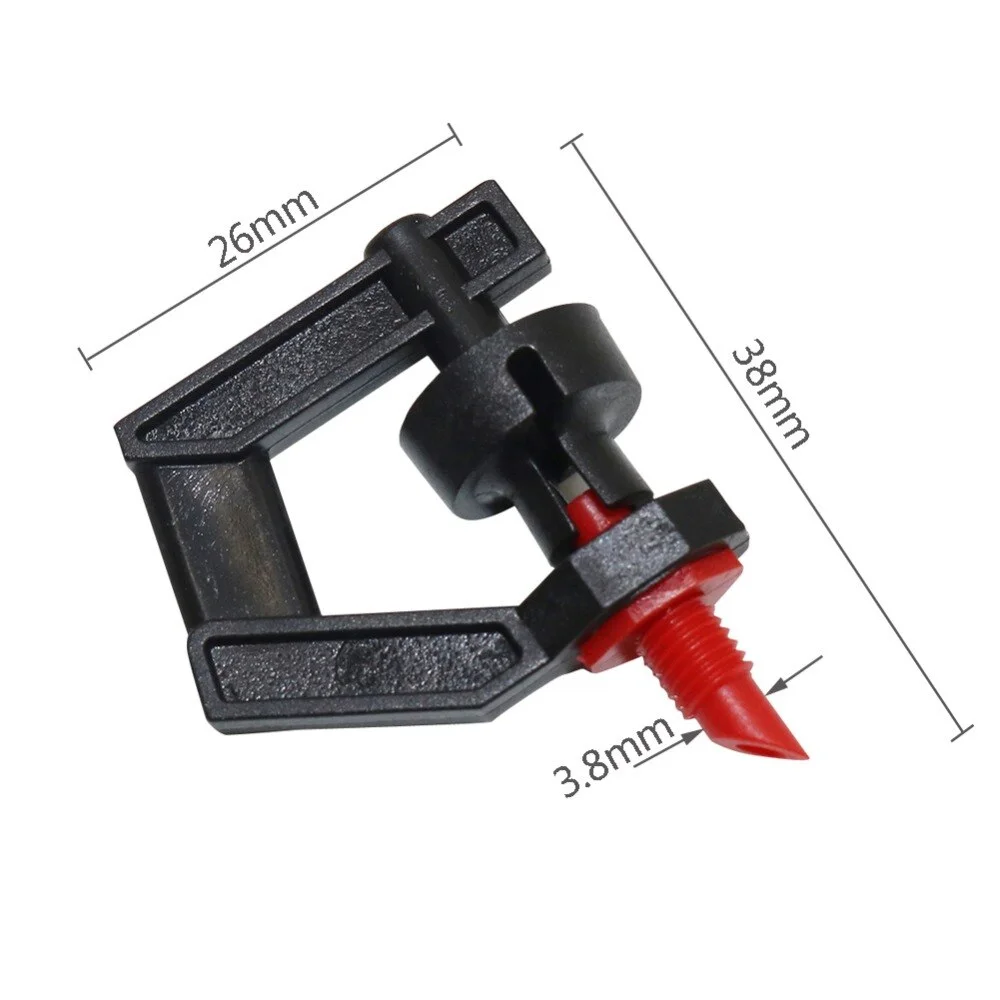 Angle Rotating Micro sprinkler with 4 mm screwed connection sprinkler Garden Fruit Tree Irrigation Mist Sprayer 200 Pcs