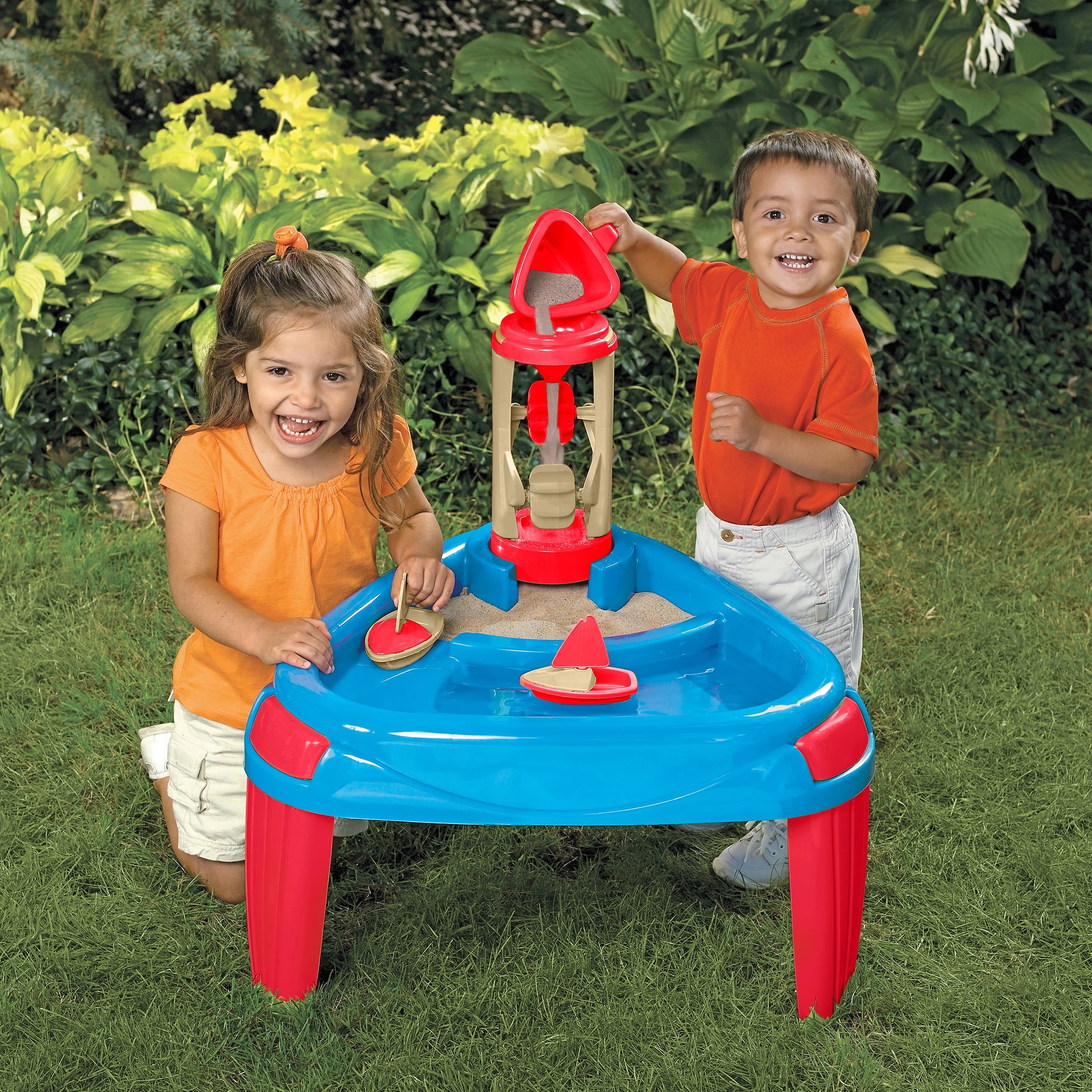 American Plastic Toys Sand and Water Play Table Unisex Indoor & Outdoor Play Toy for Kids
