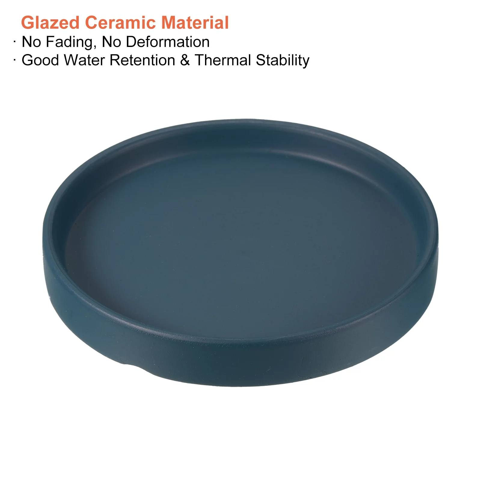 Unique Bargains Ceramic Round Planter Saucer Flower Pot Drip Tray Coaster, 2 Pack