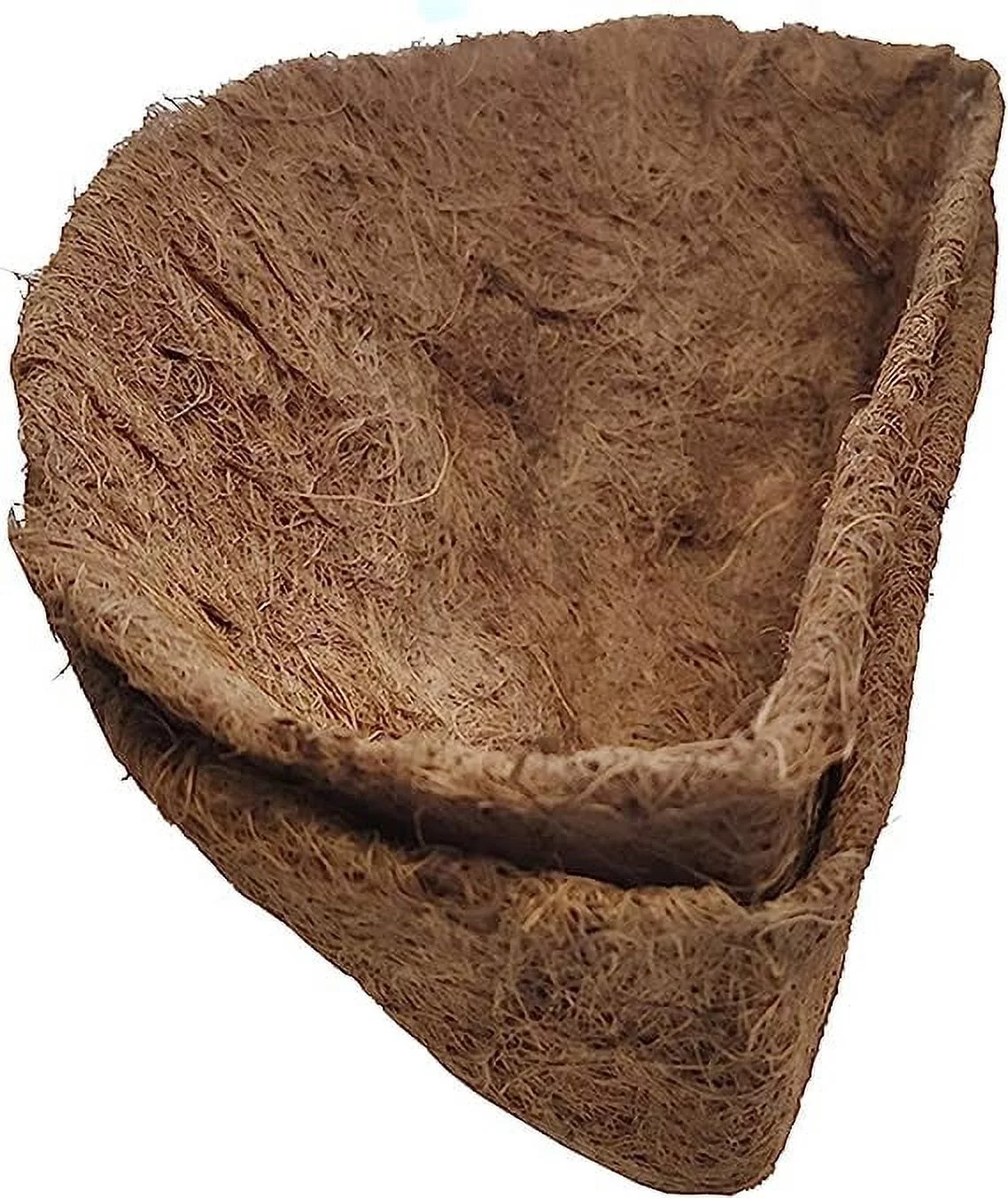 Namzi 2PCS Half Round Replacement Coco Liner for Hanging Basket Wall Flower Basket, 16 inch, Half Circle Wall Planter Coconut Fiber Plant Basket Liner for Garden Planter Flower Pot