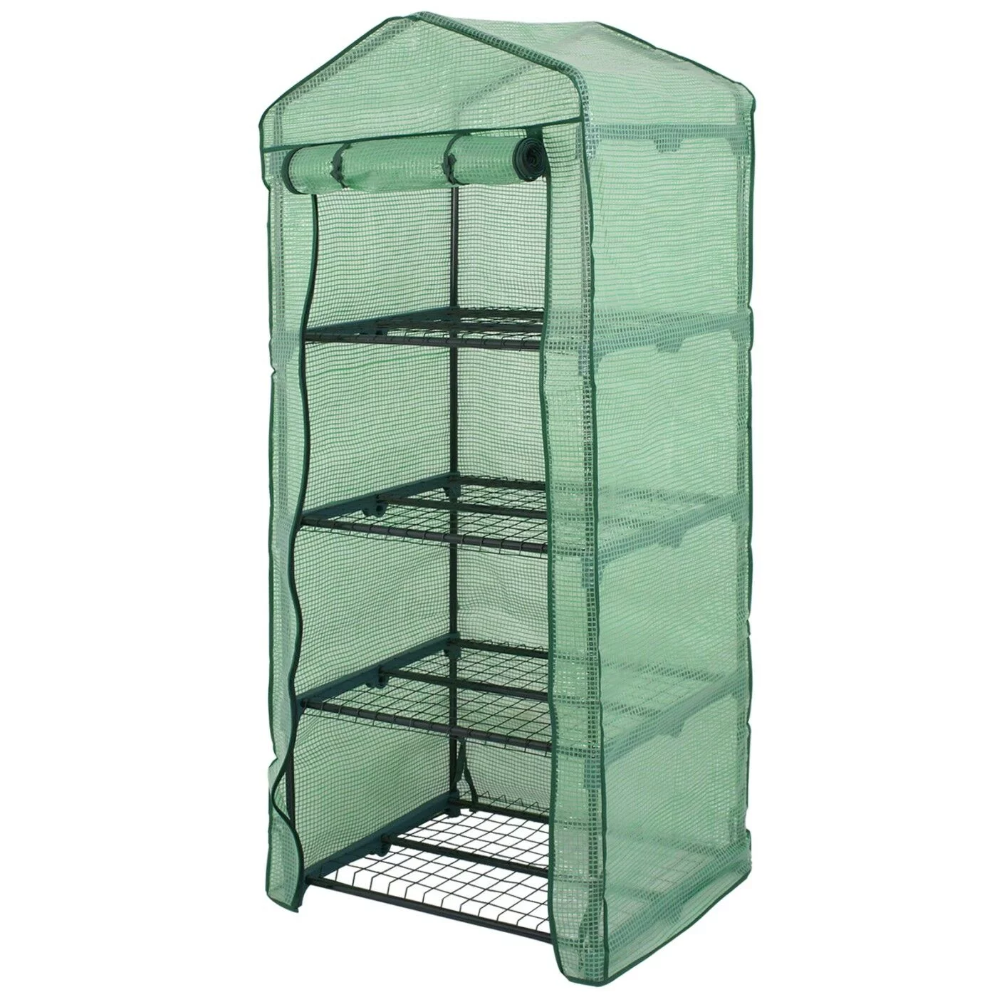 4-Tier Greenhouse Cultivating Plants Seeds Flowers Storage Shelves Plenty Place
