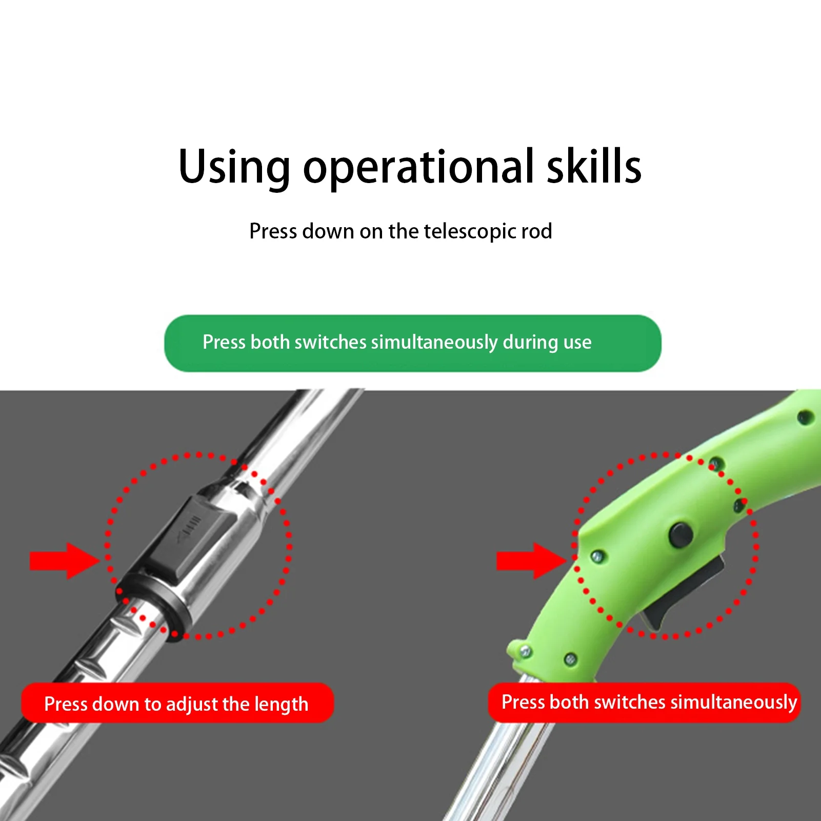 WZTO Brush Cutter | 24V Grass Cutter Brush Trimmer | Striming Brush Edger, Heavy Duty Lawn Tool, Battery Powered Garden Grass Wacker for Home Garden